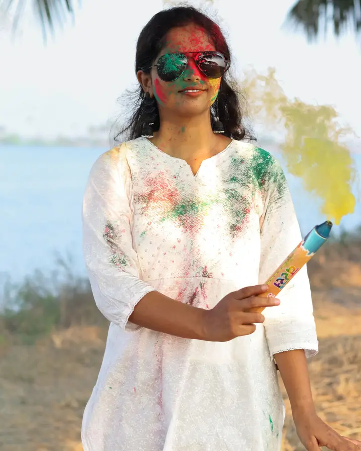 Colour smoke for photos