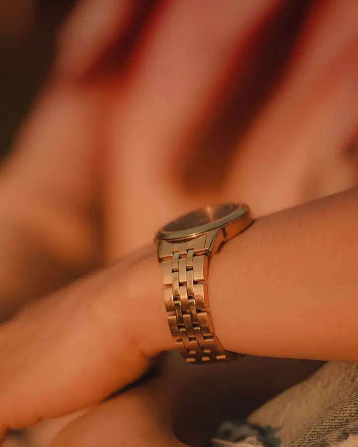Gold-tone bracelet watch