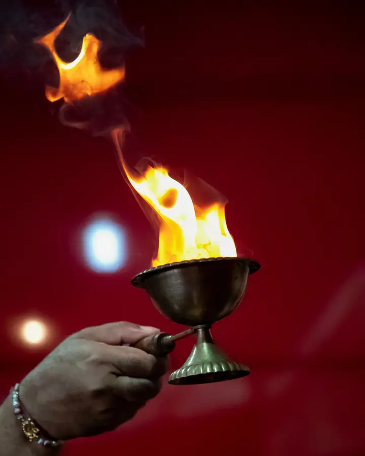 Camphor aarti lamp
