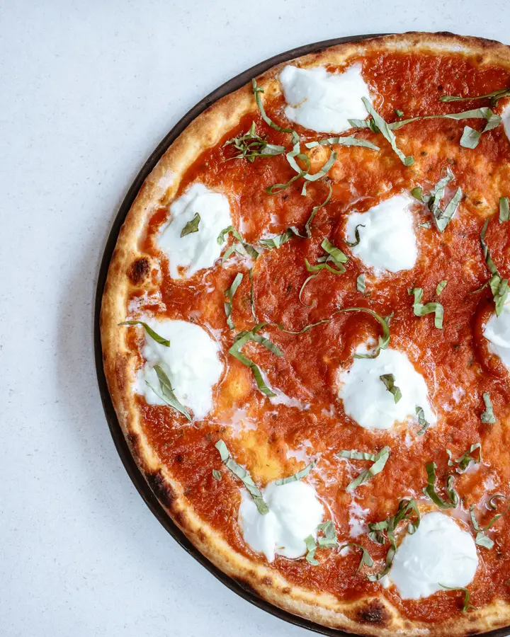 Tomato and stracciatella
