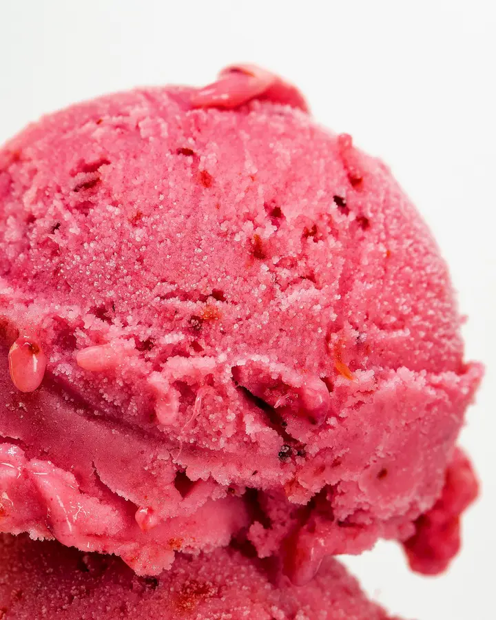 Mahabaleshwar strawberry sorbet