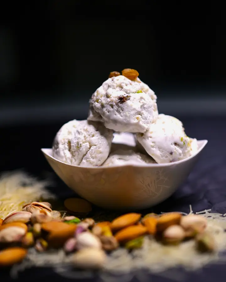 Anjeer badam gelato