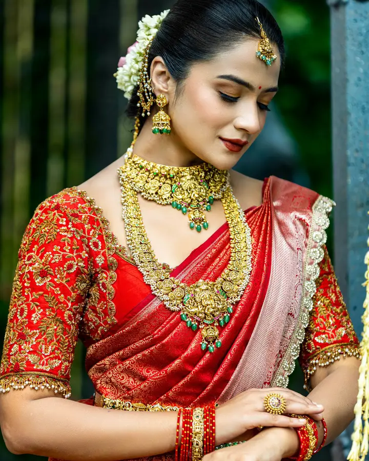 South Indian bridal look