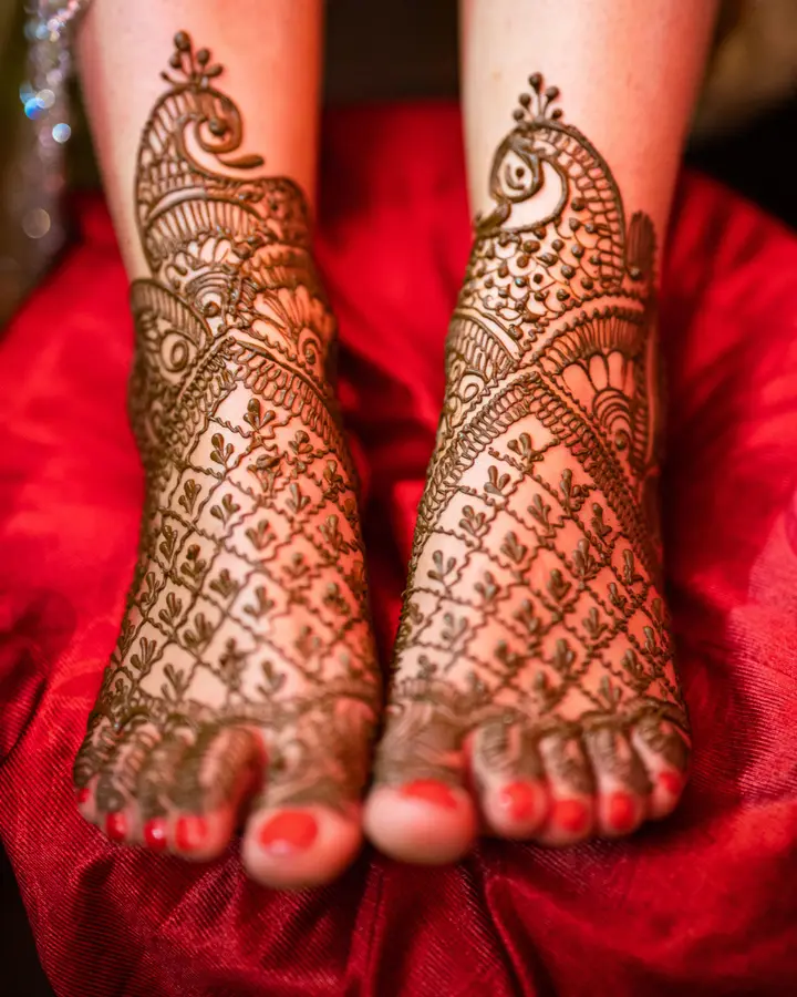Bridal feet mehendi