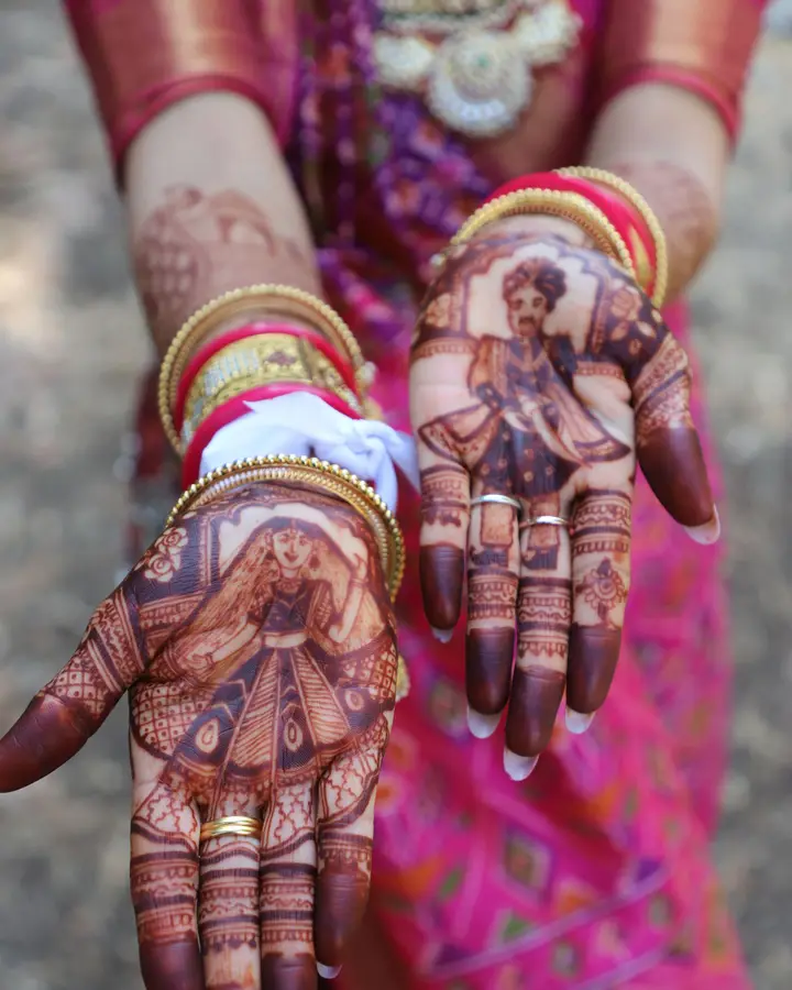 Figure bridal mehendi