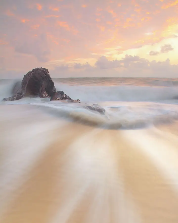 Tide line, Serenity Beach