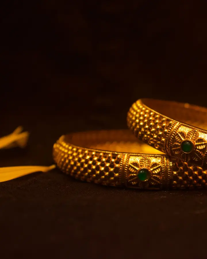Gold kadas, pair