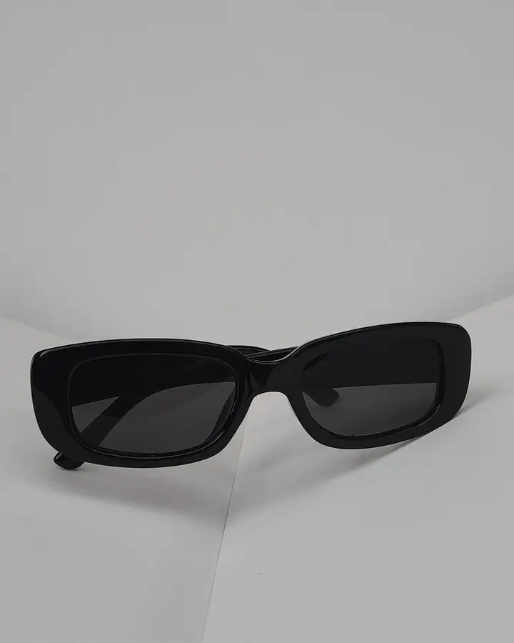 Black rectangle sunglasses