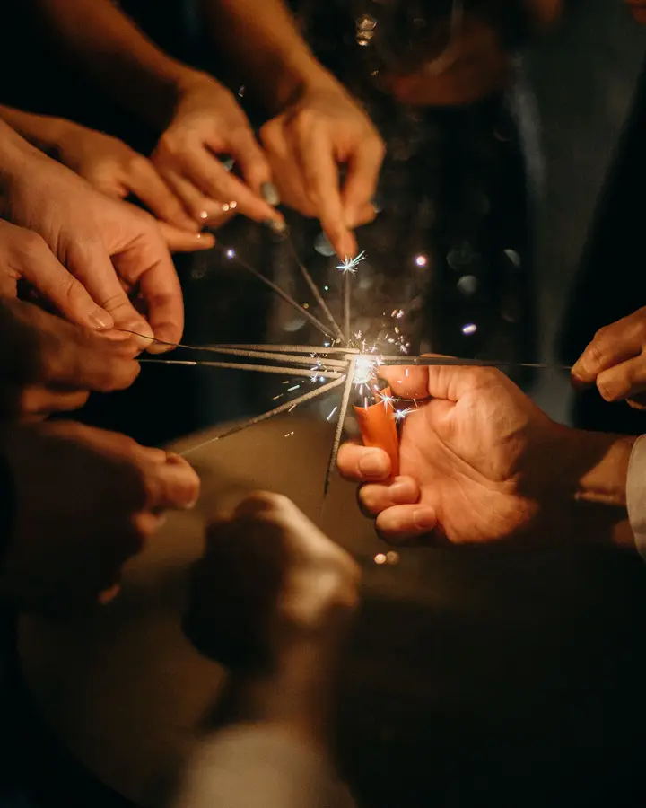 Electric sparklers, 15 cm