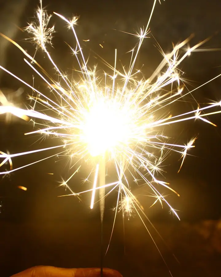 Gold sparklers, 15 cm