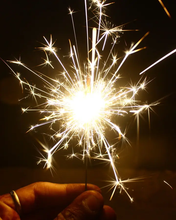 Electric sparklers, 30 cm