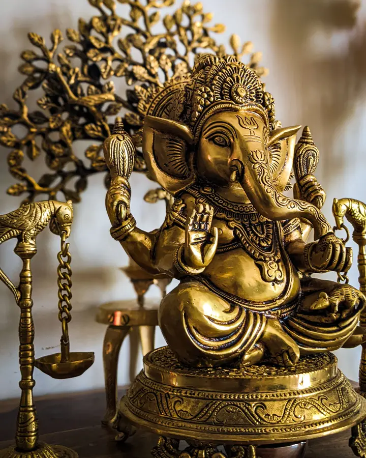 Ganesha under the kalpavriksha