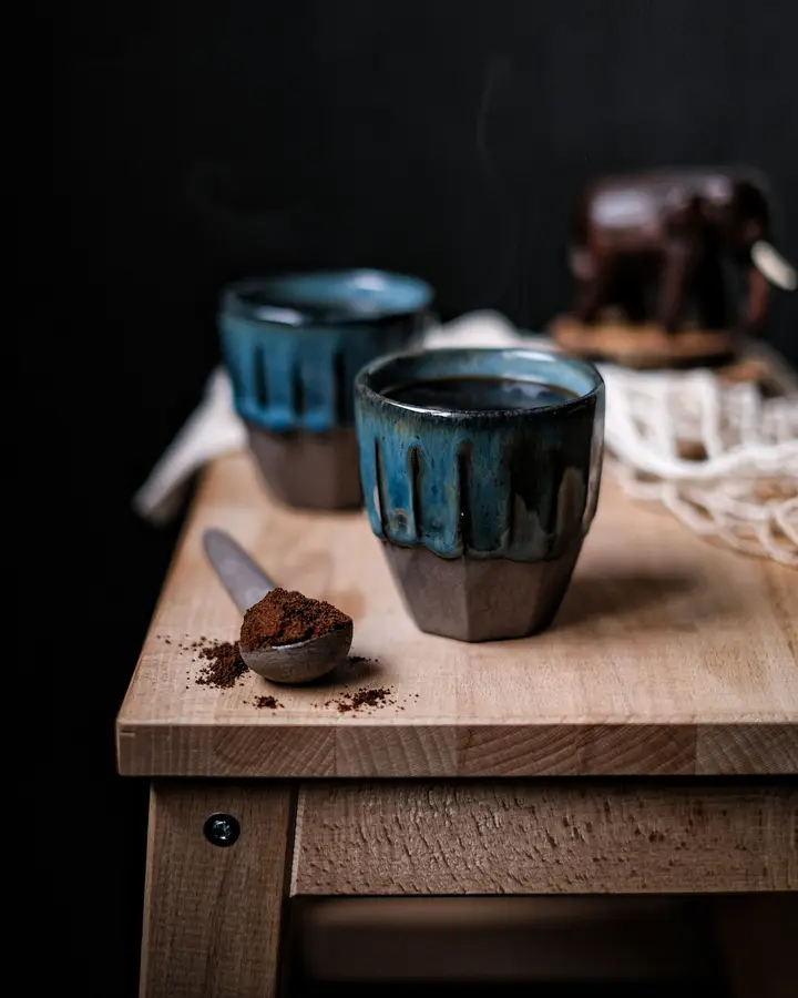 Café pair, two cups