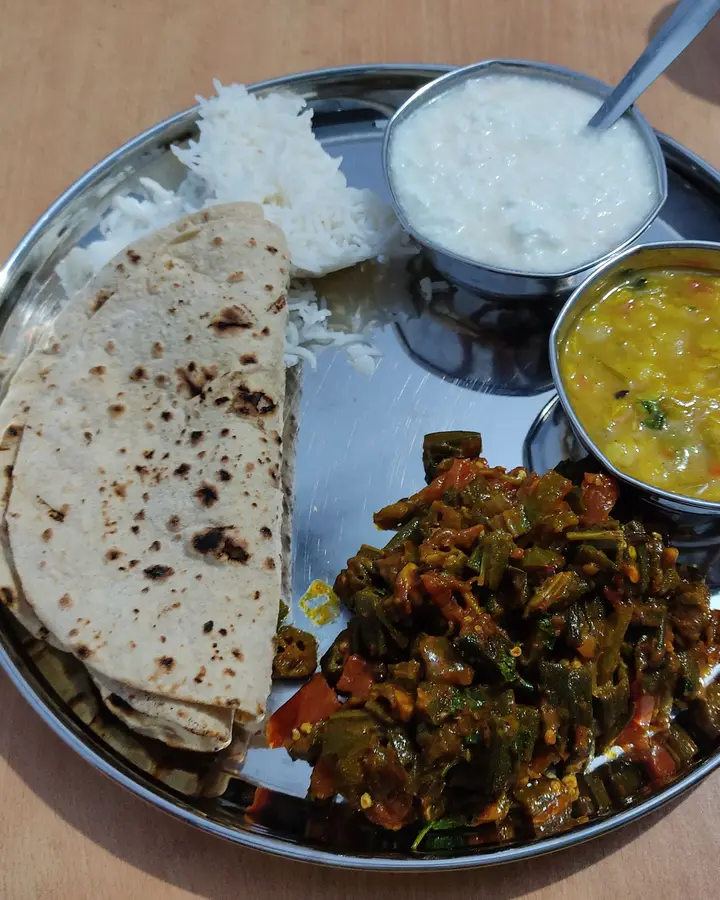 Weekday lunch thali