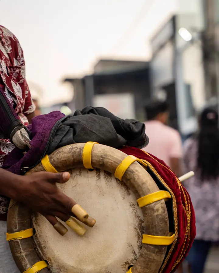 Practice mridangam
