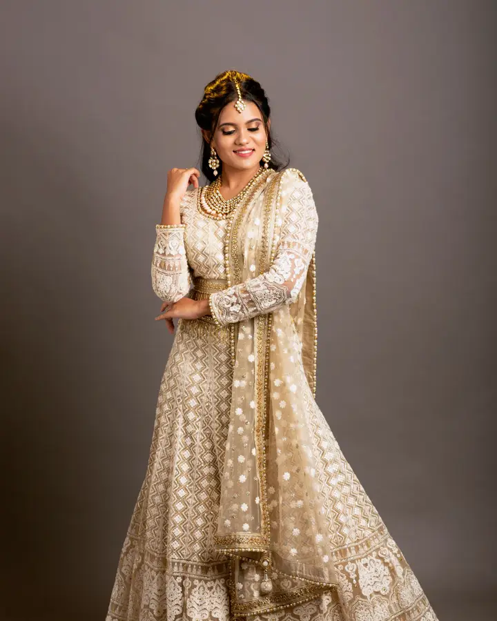 Champagne reception lehenga
